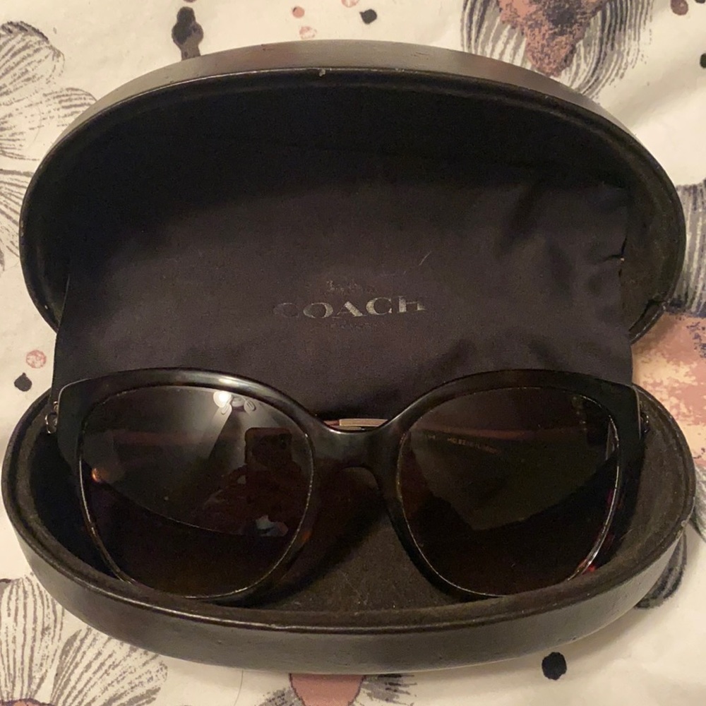 Tortoise Coach sunglasses